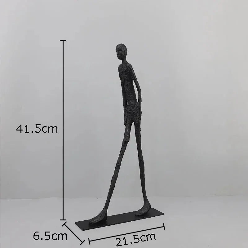 Desk Statue - Modern Metal Small by House Of Avana