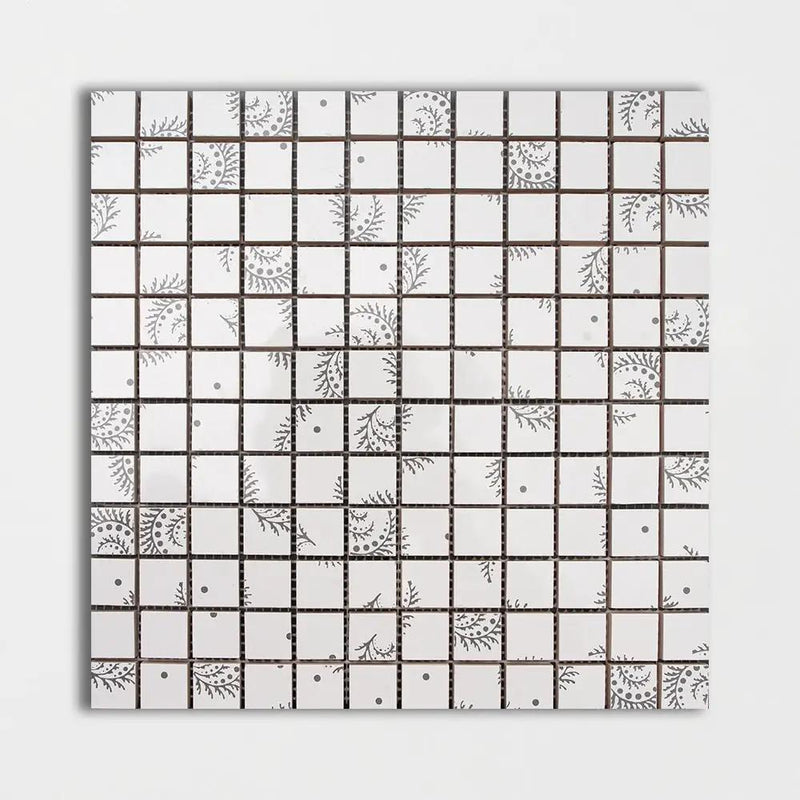 Desmond Blend Glossy 1x1 Ceramic Mosaics 12x12 by Stonetiledepot