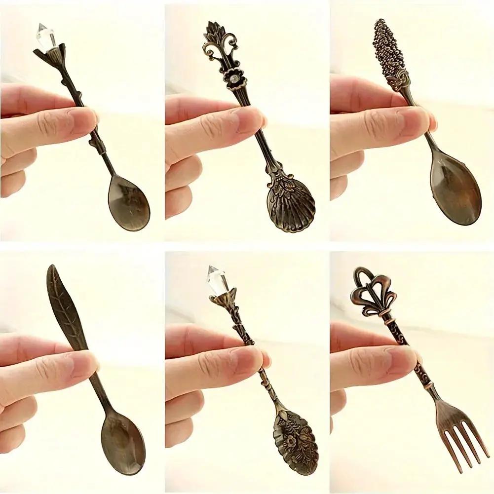 Dessert Spoons - Vintage Metal Golden by House Of Avana