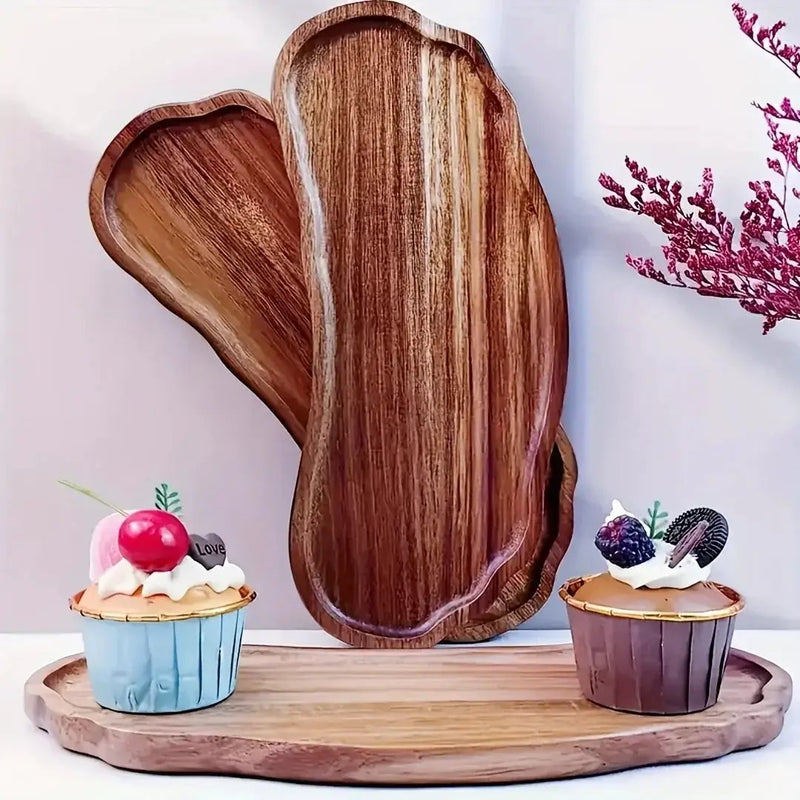 Dessert Tray - Wooden Rectangular by House Of Avana