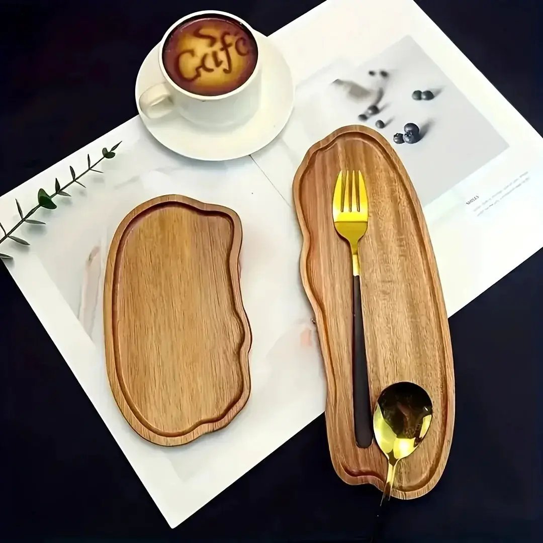 Dessert Tray - Wooden Rectangular by House Of Avana
