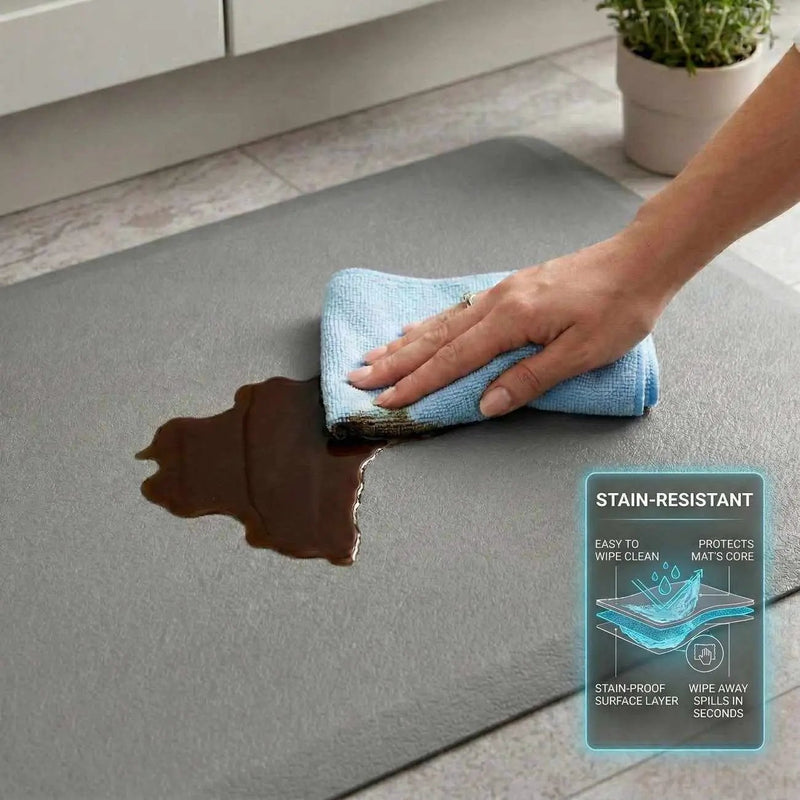 Kitchen Mat, Gray by Boutique Rugs