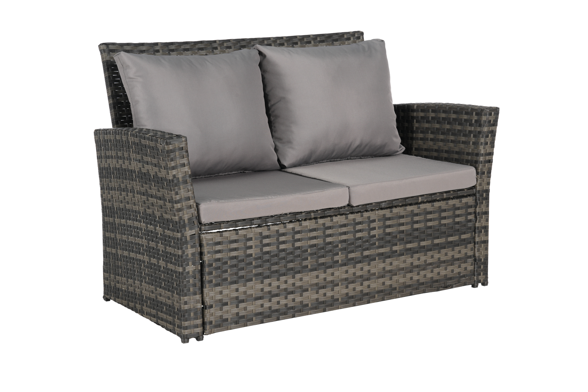 4 Pieces Outdoor Patio Furniture Sets Garden Rattan Chair Wicker Set by HouseOfZazla