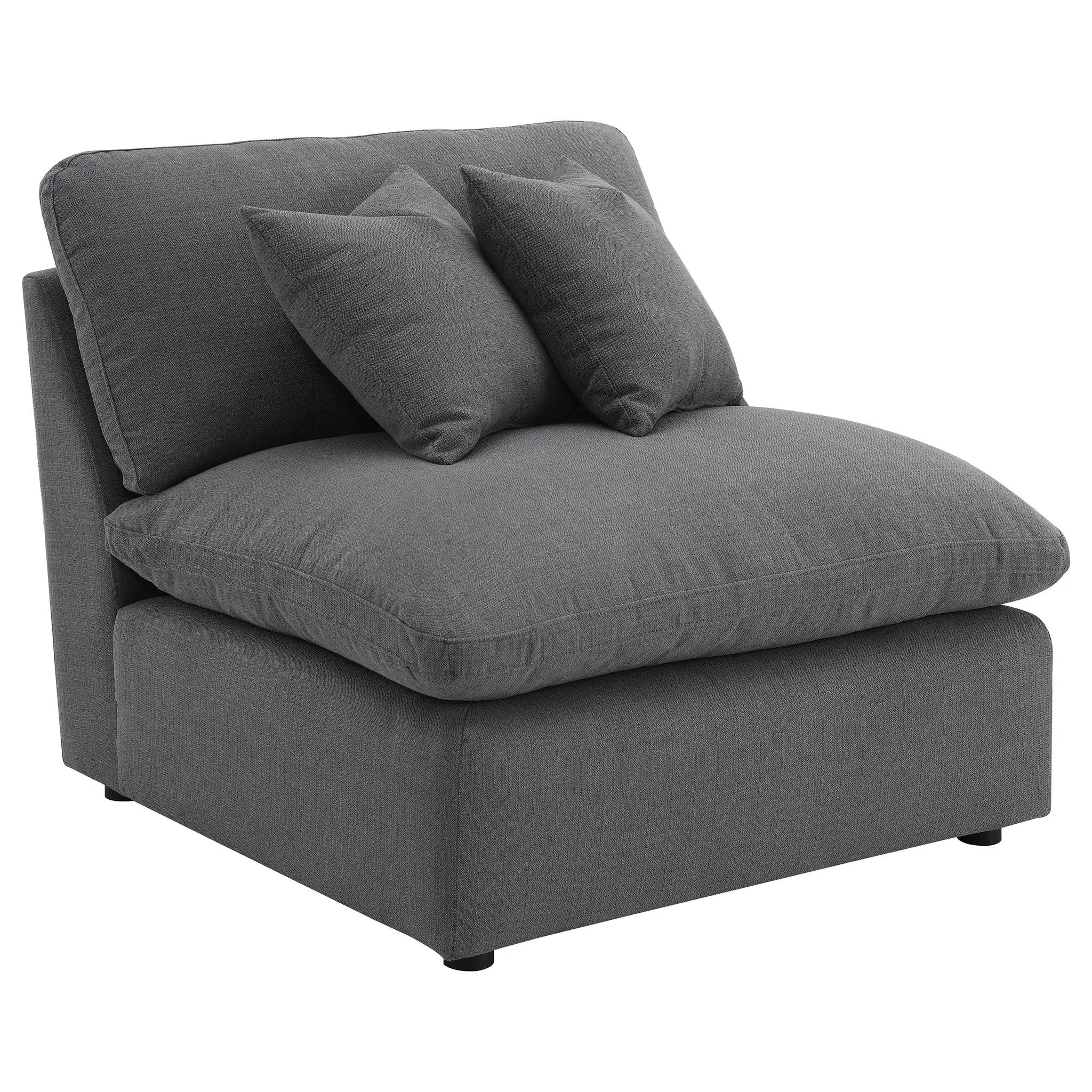 Hobson 6-piece Upholstered Modular Sectional Sofa Charcoal by Unique Piece Furniture