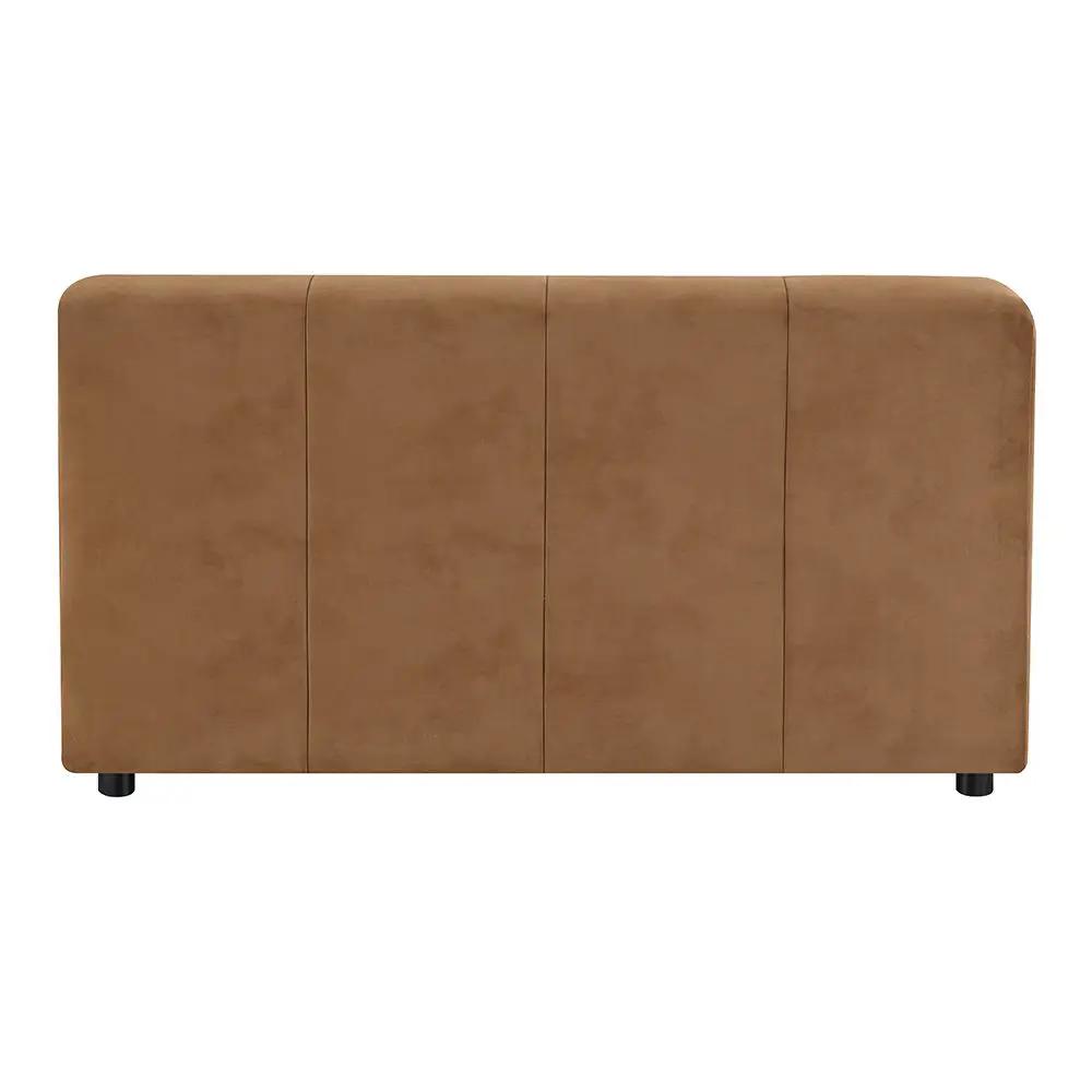 Zoey - Modular - Armless Chair - Chocolate Suede