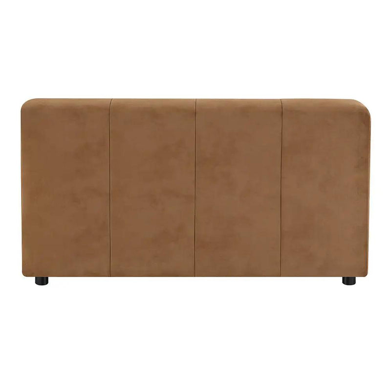 Zoey - Modular - Armless Chair - Chocolate Suede