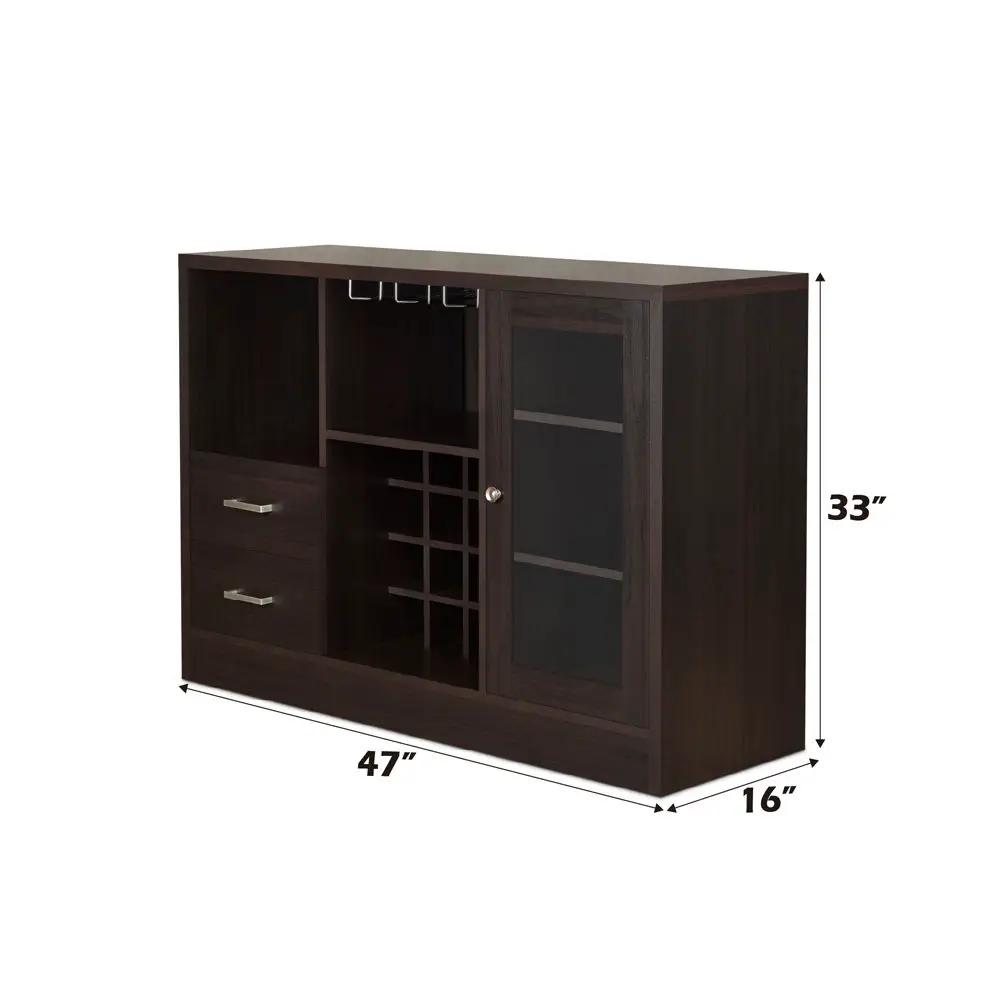Hazen - 33" Wine Cabinet - Espresso by Unique Piece Furniture