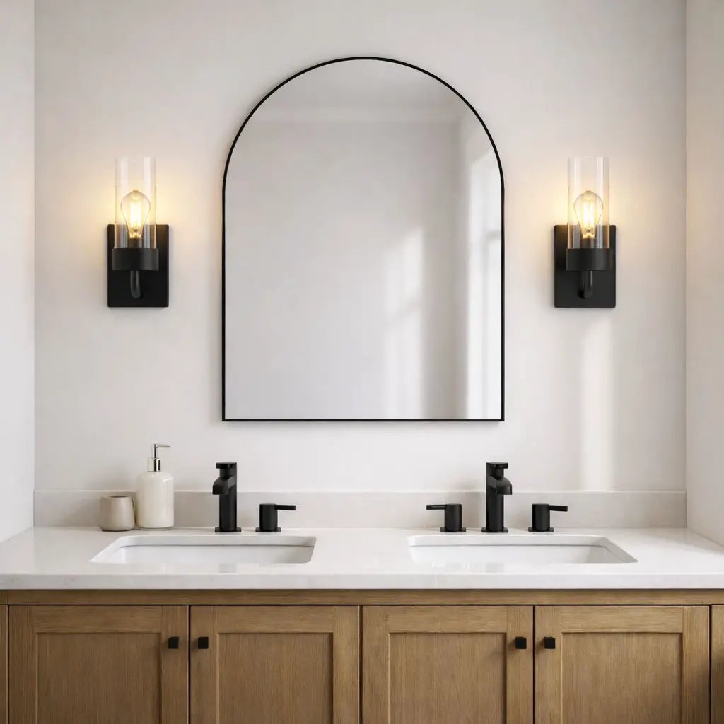 Zephyr - Single Light Sconce - Black / Clear by Unique Piece Furniture
