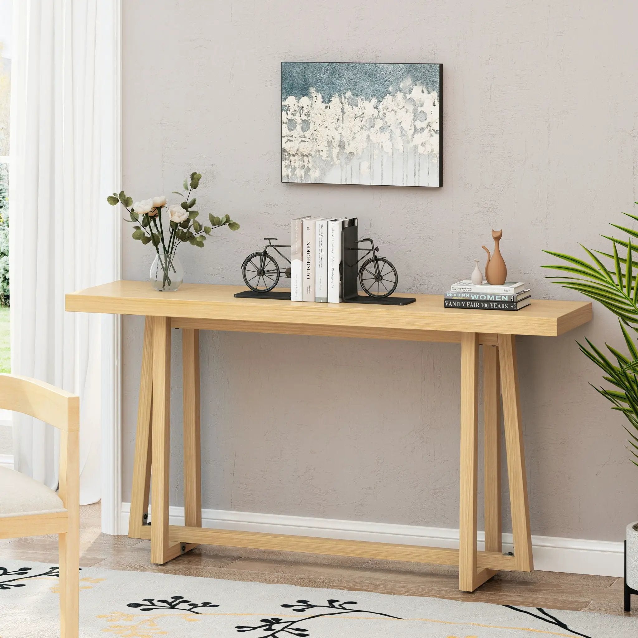 Console Table, Stylish Rectangular Entryway Table by HouseOfZazla