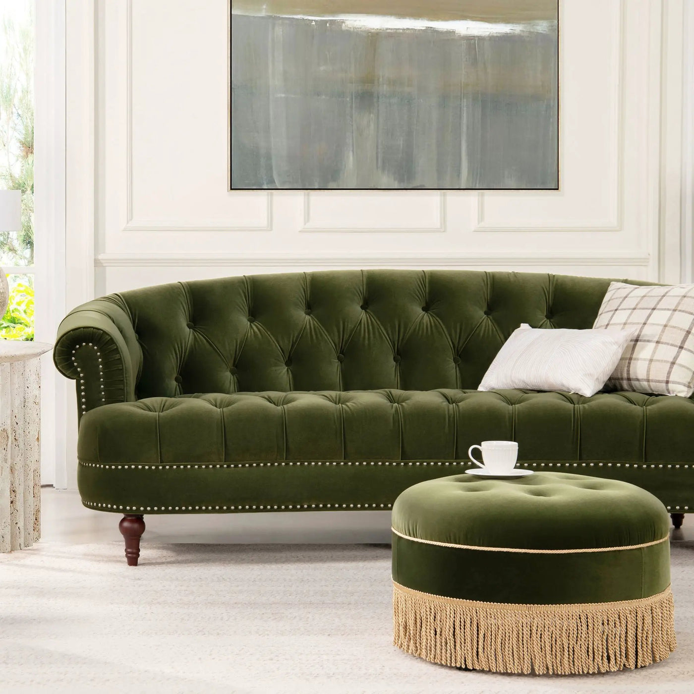 La Rosa - Victorian Chesterfield Tufted Sofa by HouseOfZazla
