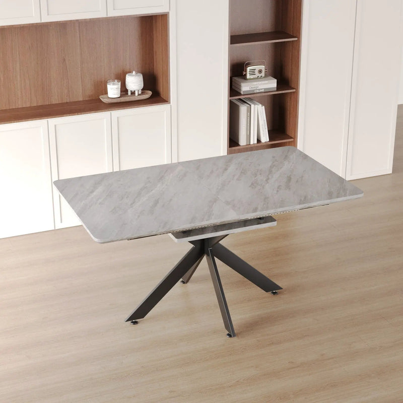 Modern Mid-Century Dining Table Set With Extendable Design by Unique Piece Furniture