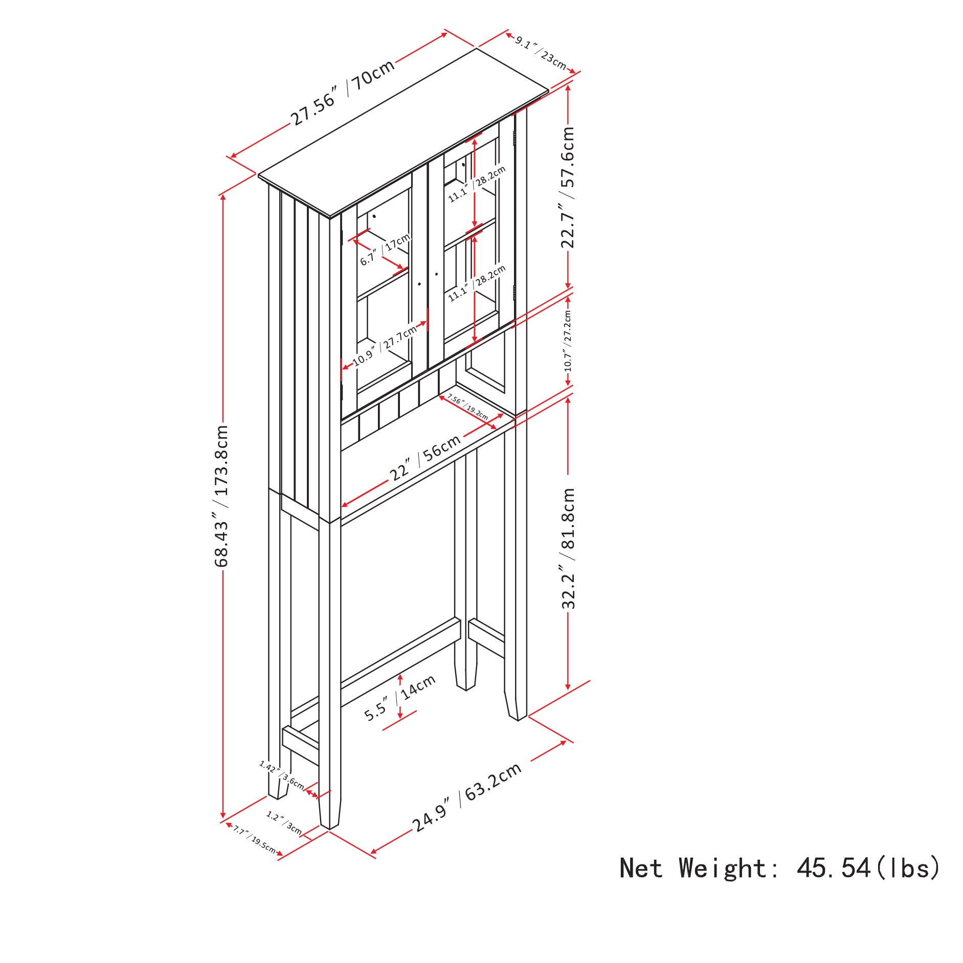 Acadian - Space Saver Cabinet - Pure White by HouseOfZazla