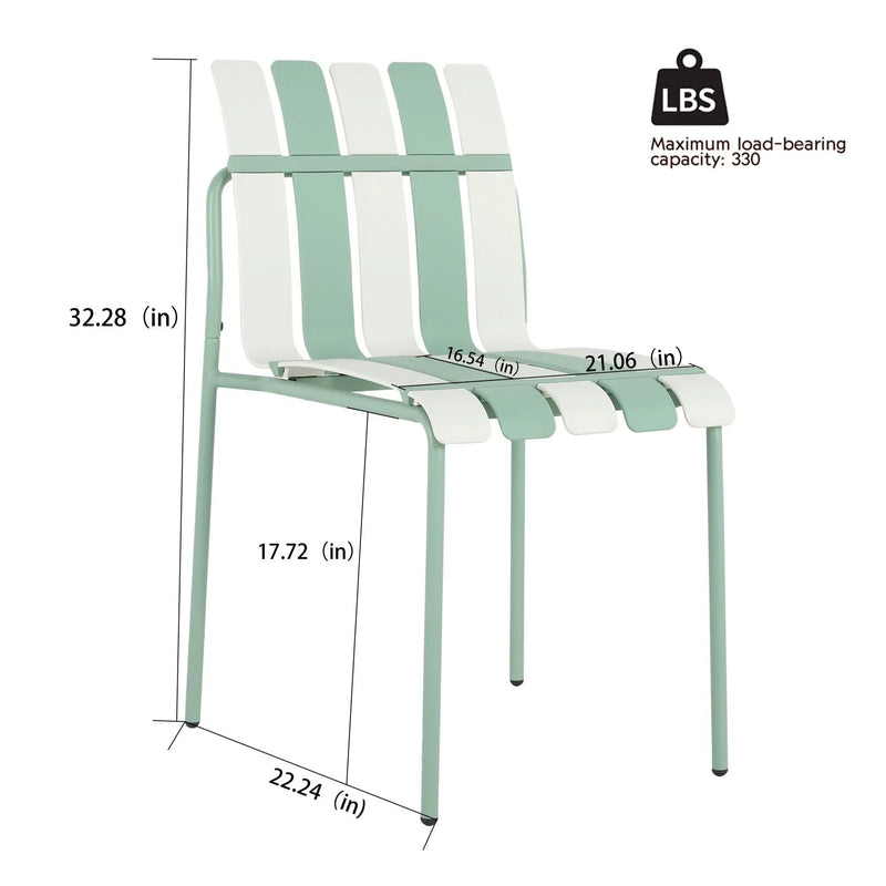 4 Piece Set Of Modern Color Block Designed Single Chairs With Long Table by HouseOfZazla