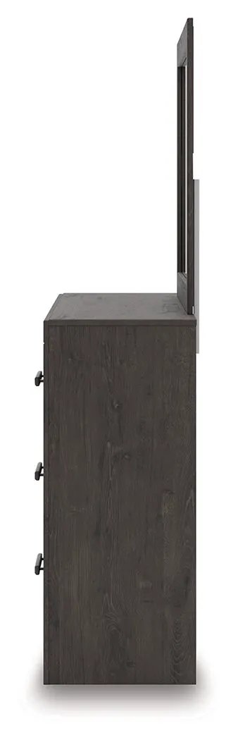 Prendonea - Dresser and Mirror - Charcoal by Unique Piece Furniture