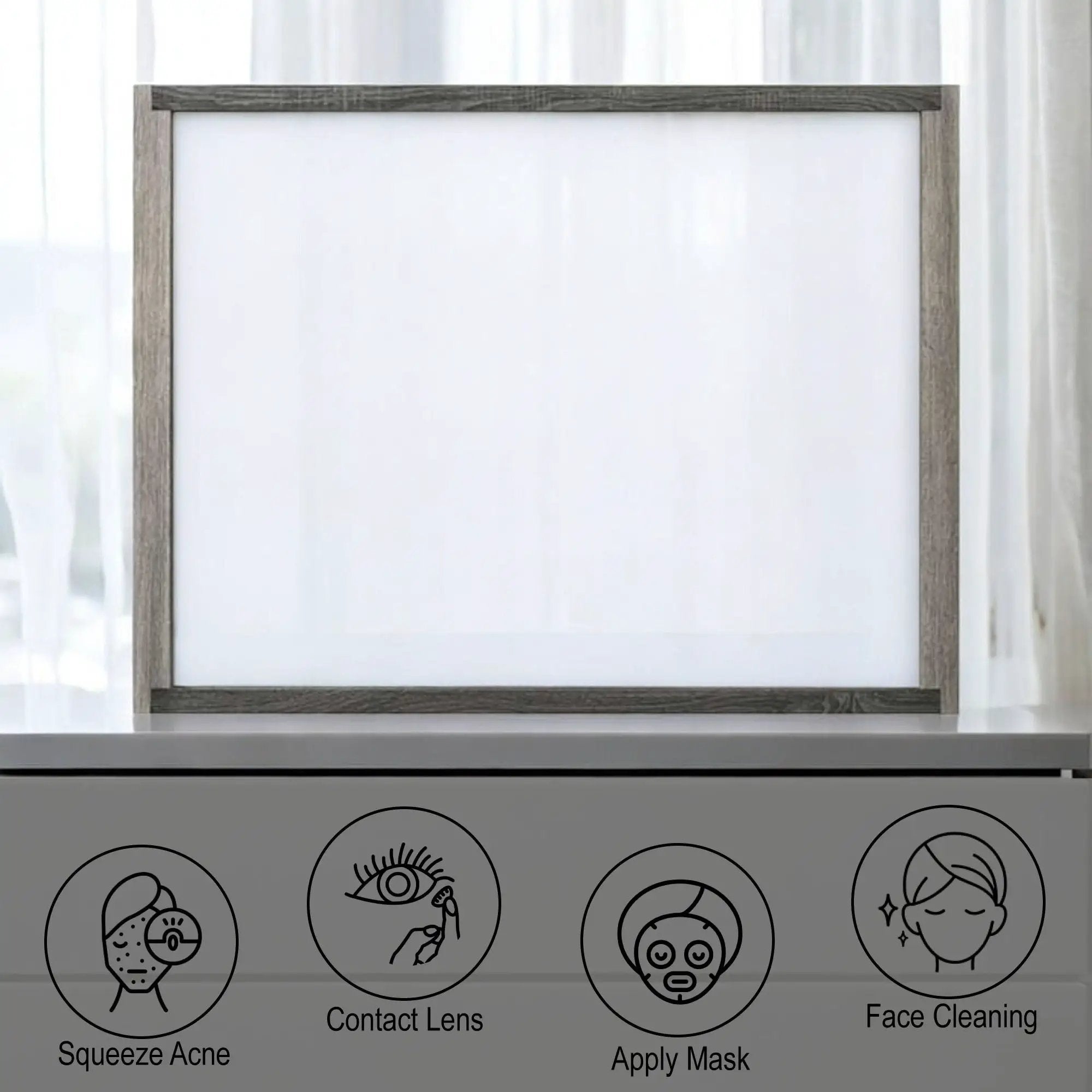Jehoram - Mirror - Gray by Unique Piece Furniture