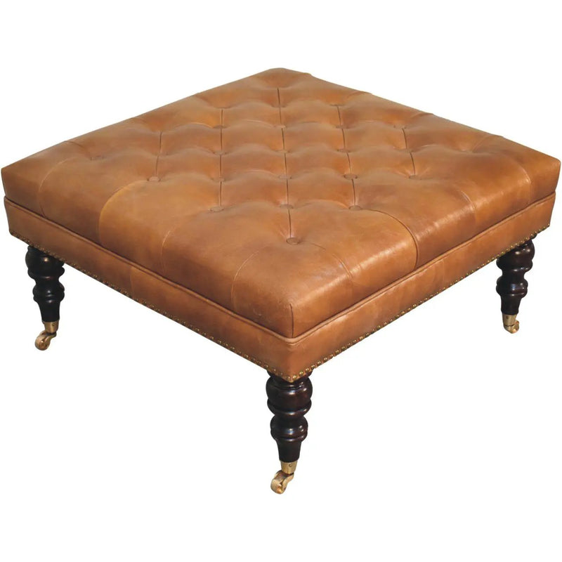 Buffalo - Ottoman With Castor Legs by HouseOfZazla