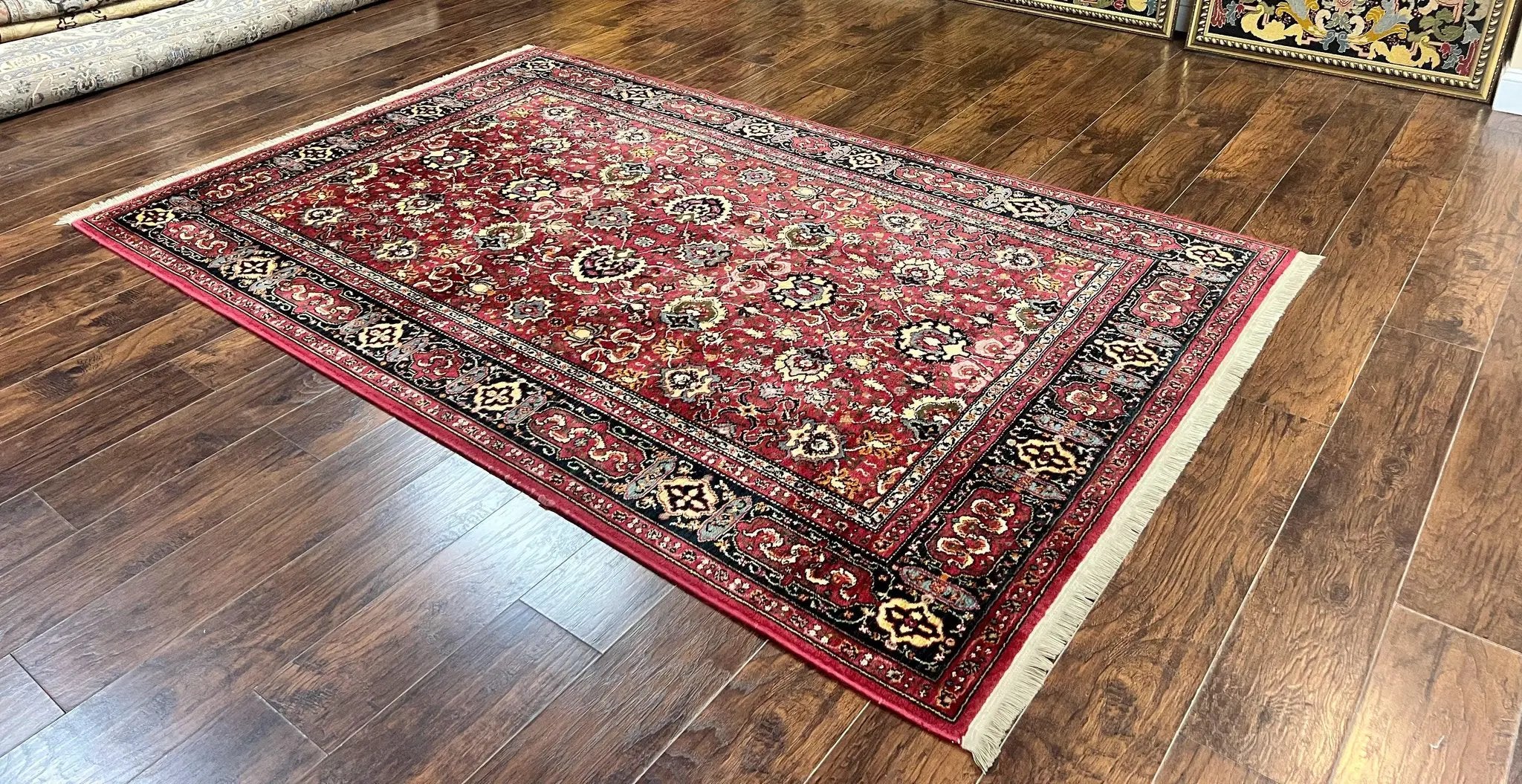 Karastan Rug 6x9, Williamsburg Herati #558, Wool Karastan Carpet, Vintage Karastan Persian Area Rug, Wool Pile by Jewel Rugs