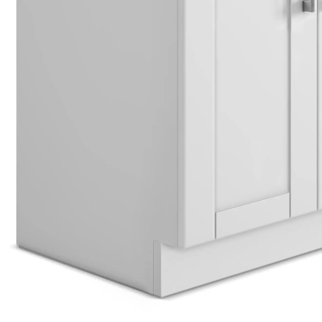 Shaker - Modern Wide, Laundry Cabinet With Faucet And Stainless Steel Sink by HouseOfZazla