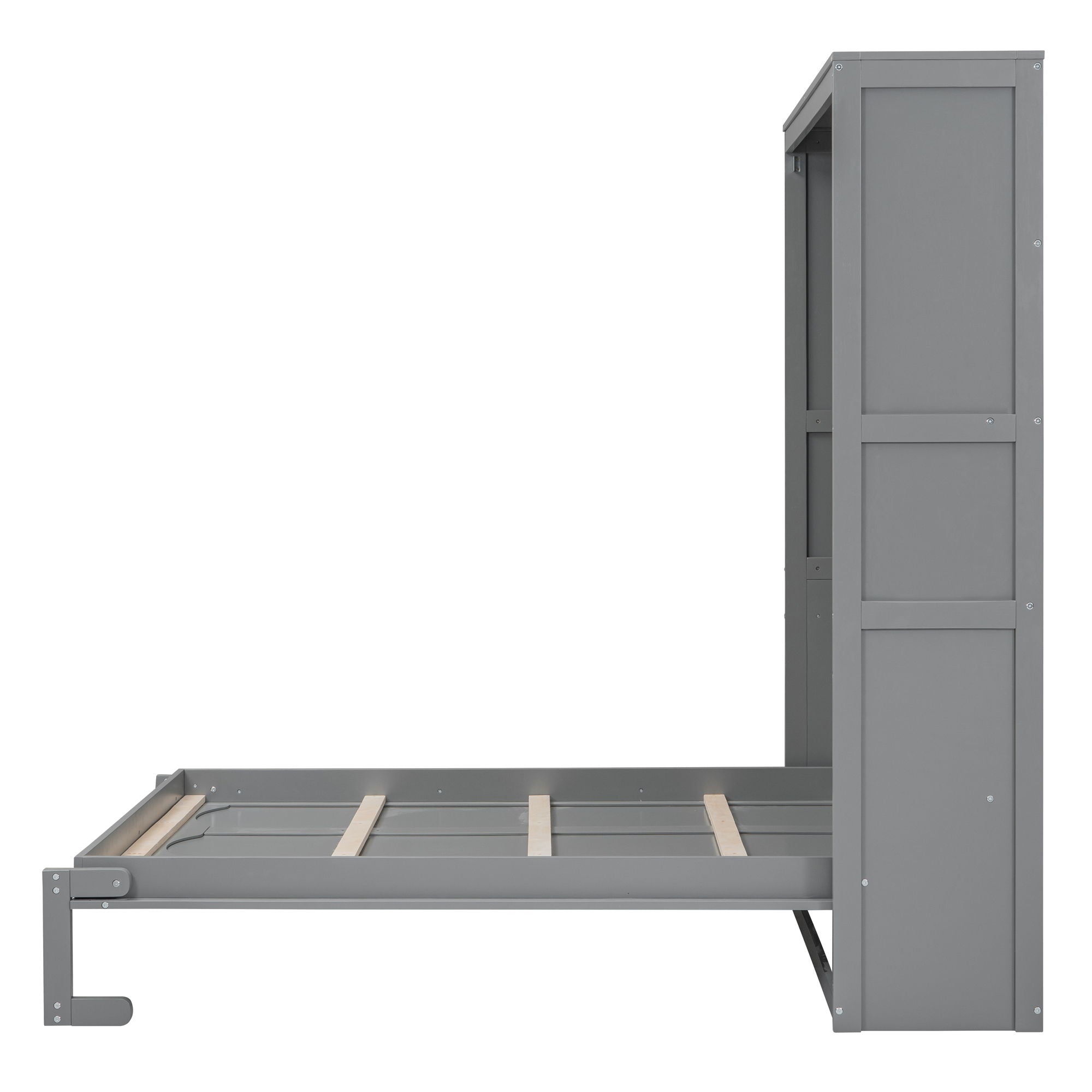 Murphy Wall Bed With Shelves, Space Saving