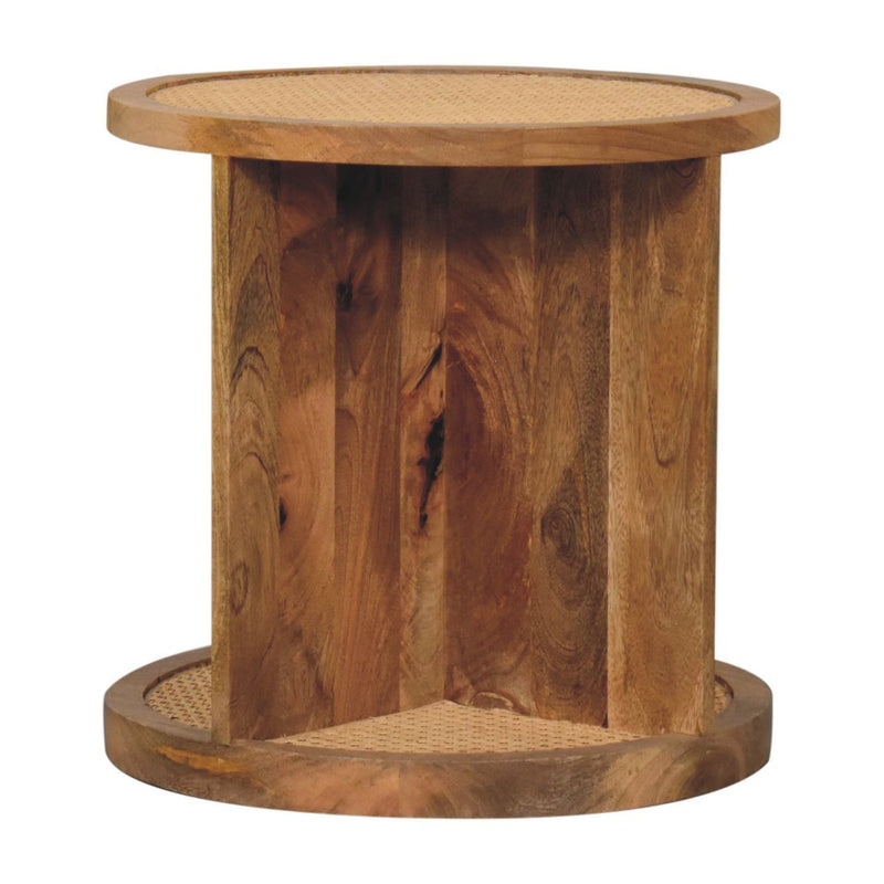 Close Knit Corner End Table - Oak by HouseOfZazla