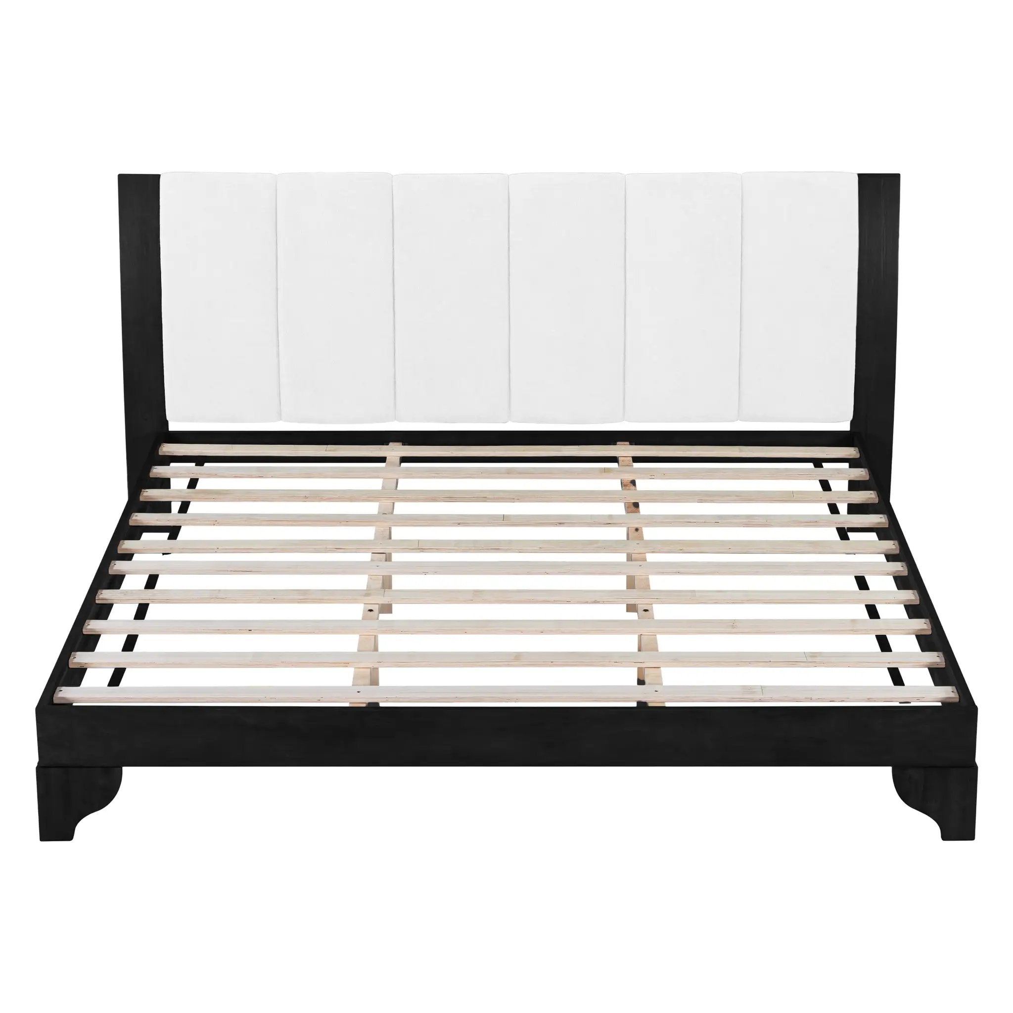 King Size Bed Frame Black and White by HouseOfZazla