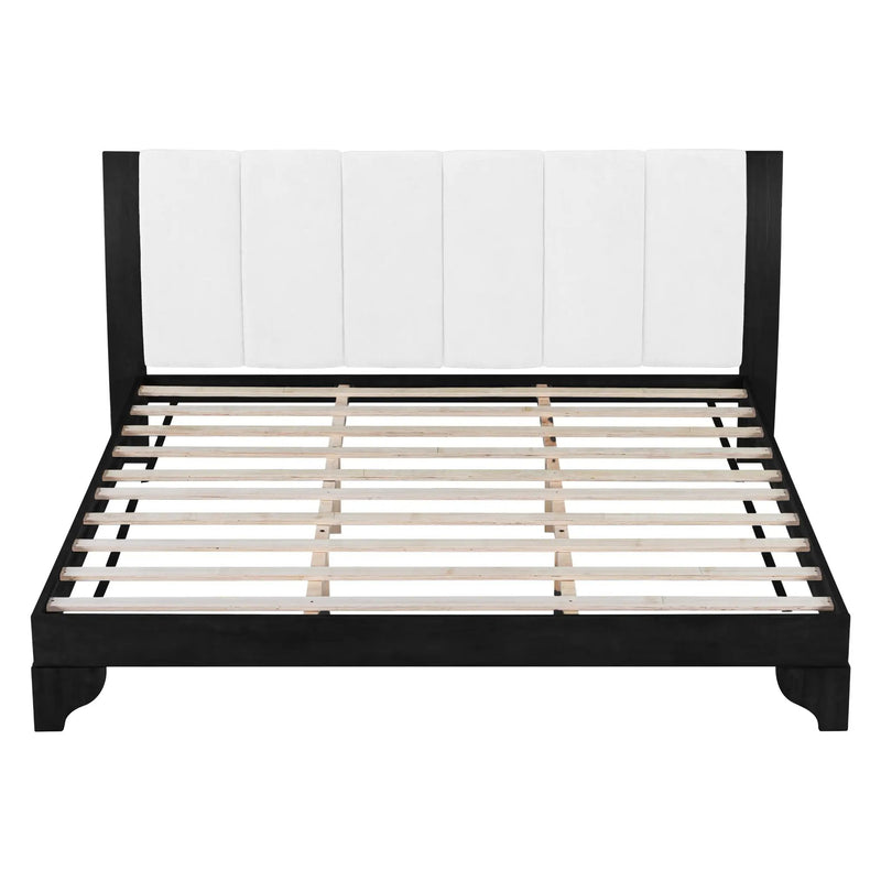 King Size Bed Frame Black and White by HouseOfZazla