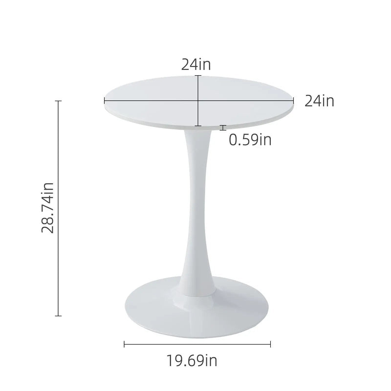 Round Dining Table With Tulip Style Base by HouseOfZazla