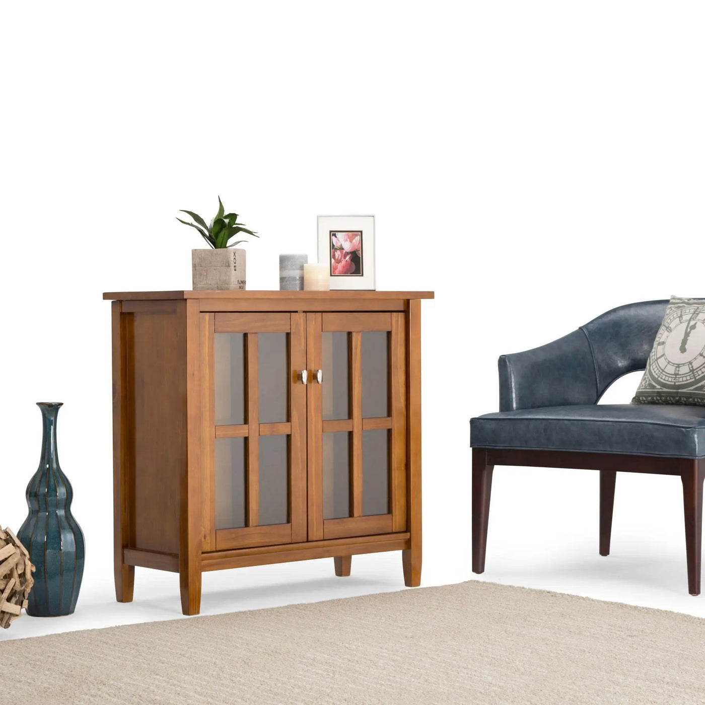 Warm Shaker - Handcrafted Low Storage Cabinet by Unique Piece Furniture