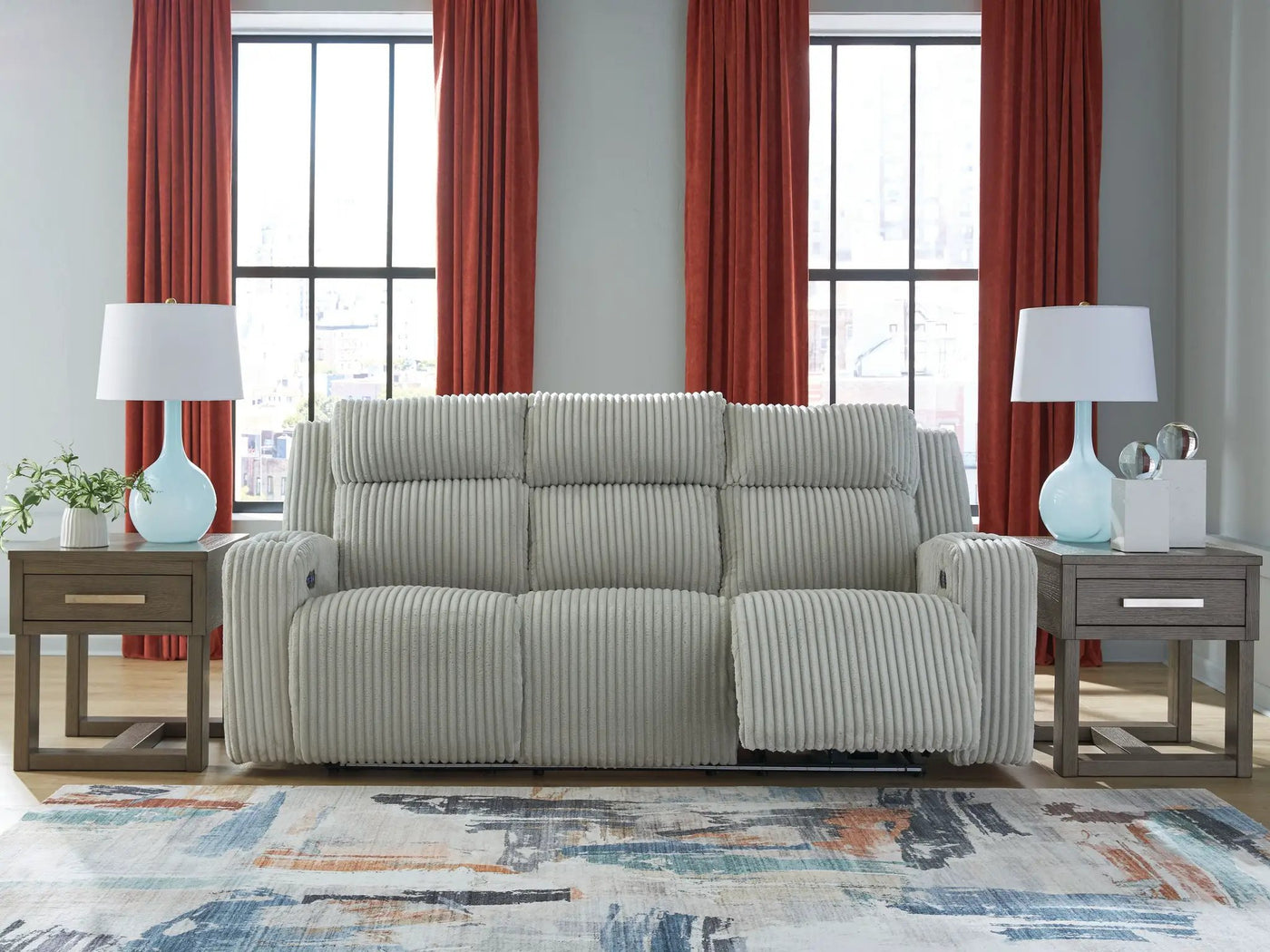 Forest Lake - Power Reclining Sofa With Adj Headrest by Unique Piece Furniture