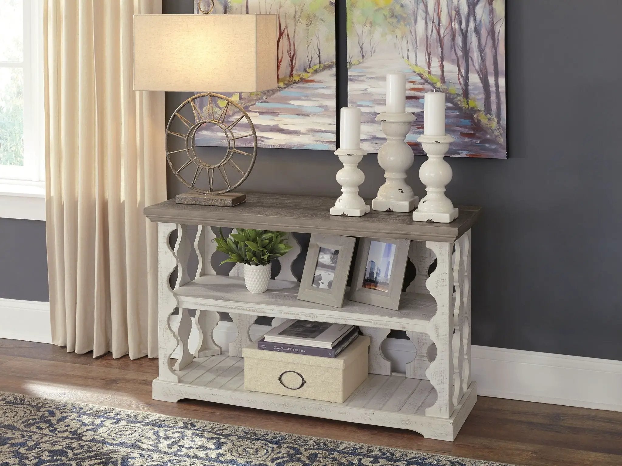 Havalance - Console Sofa Table - Gray / White by Unique Piece Furniture