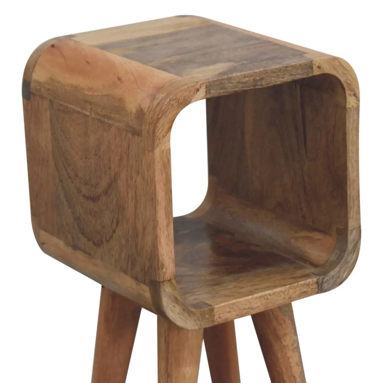 Minimalist Open Curved Nightstand by Unique Piece Furniture