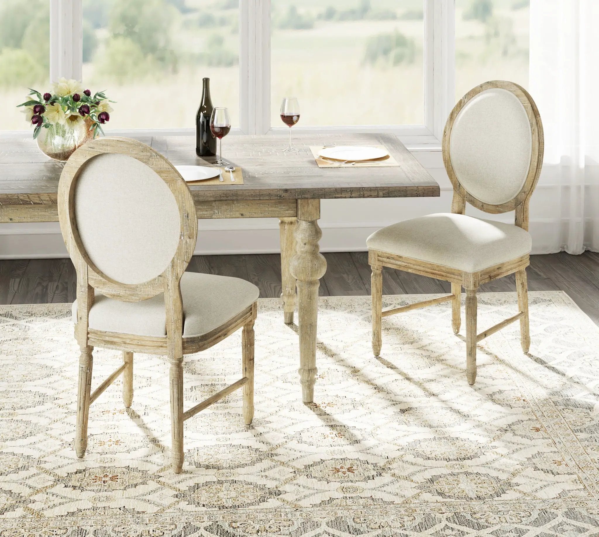 Upholstered Dining Chairs (Set of 2) - Brown by HouseOfZazla