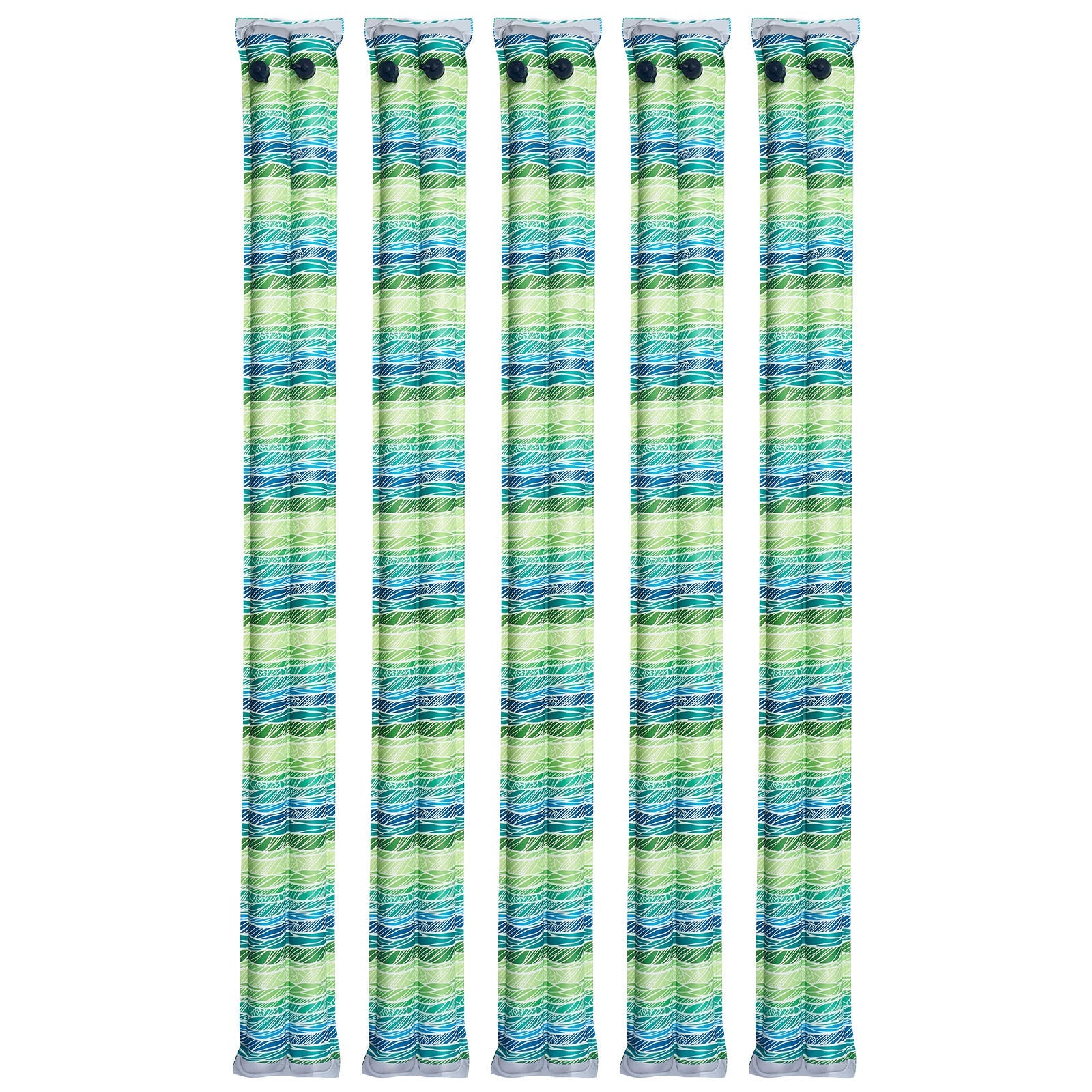 28 Gauge Reflective Double Chamber Water Bags Tubes for Pool Cover - 5 Pack 8ft by HouseOfZazla
