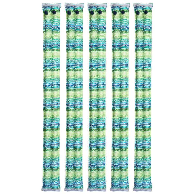 28 Gauge Reflective Double Chamber Water Bags Tubes for Pool Cover - 5 Pack 8ft by HouseOfZazla