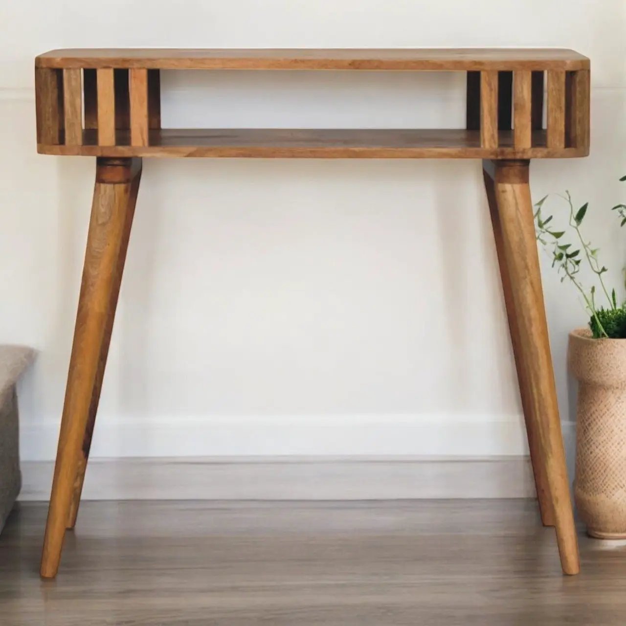 Slatted Console - Light Brown by HouseOfZazla