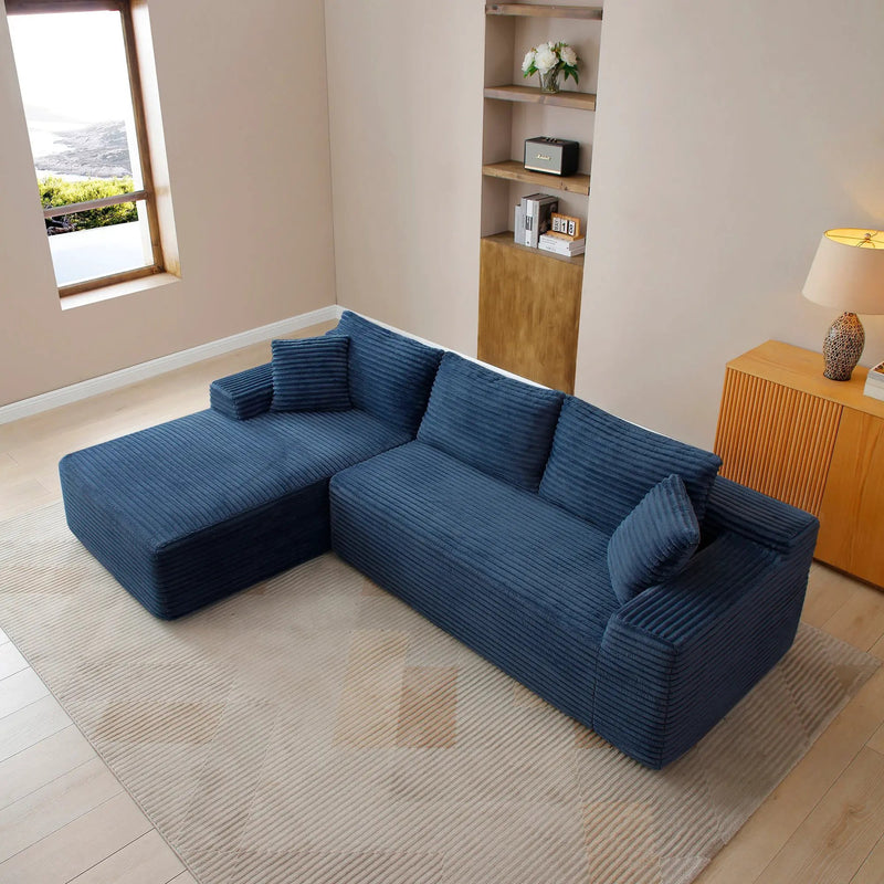105'' Modular Sectional Sofa with Deep Seat and Chaise by HouseOfZazla