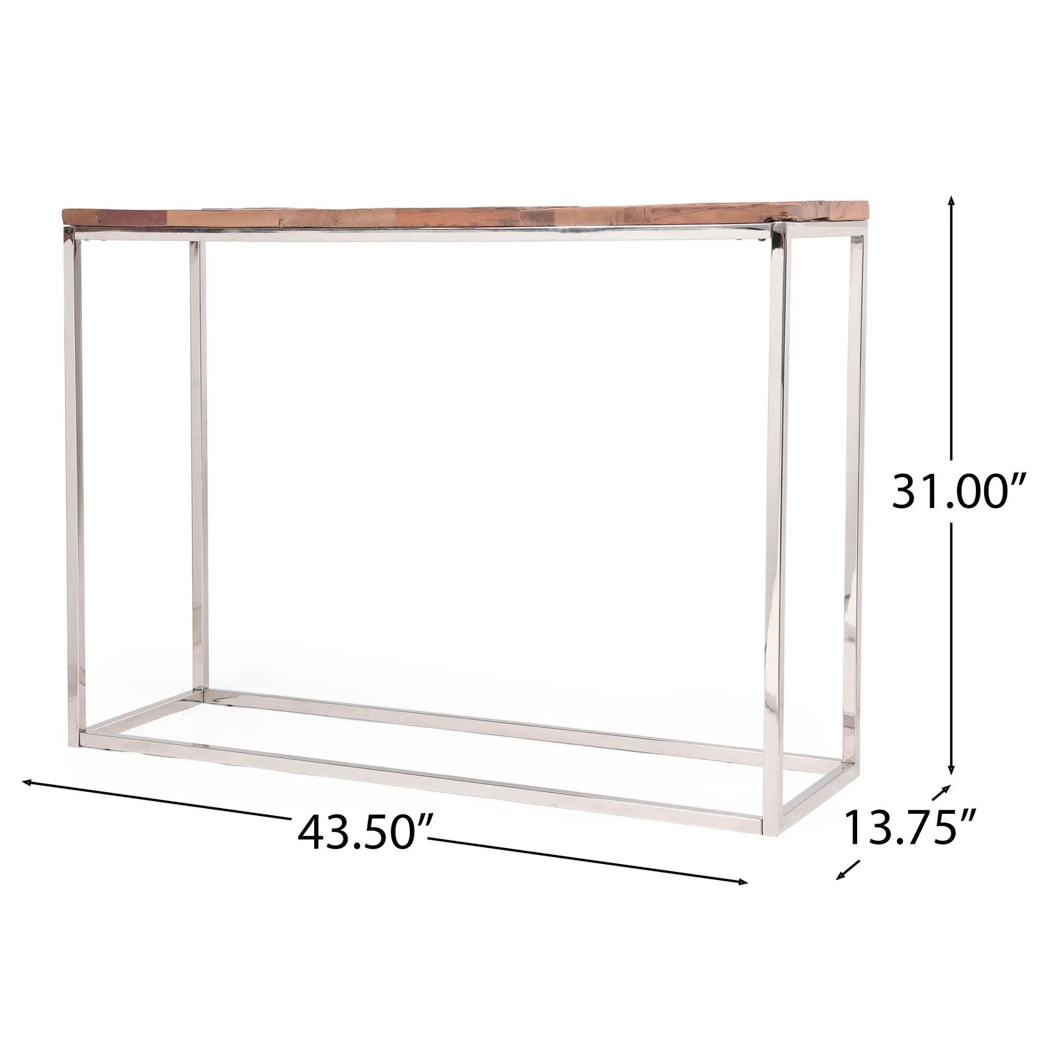 Console Table - Brown / Silver by HouseOfZazla