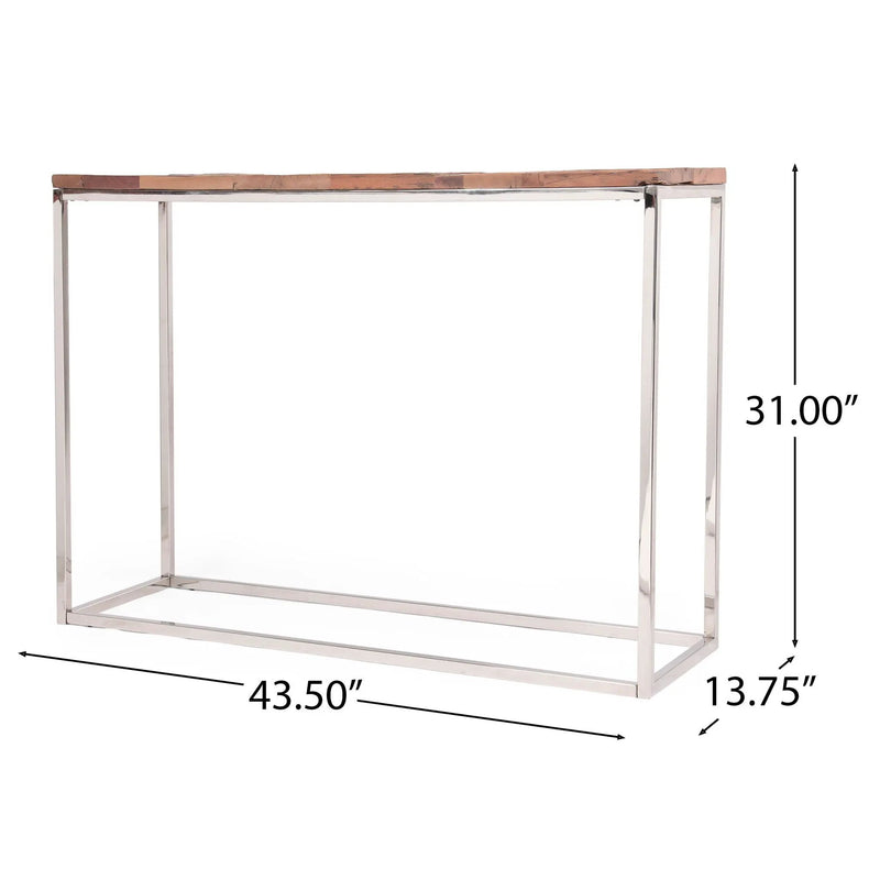 Console Table - Brown / Silver by HouseOfZazla