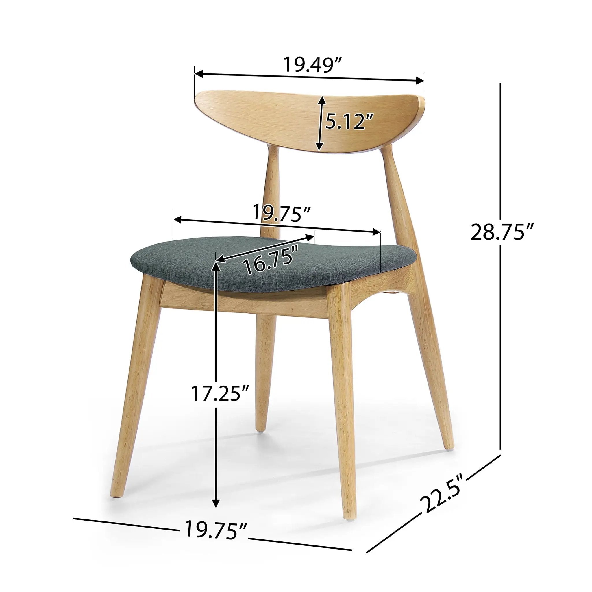 Ergonomic Back Dining Chairs (Set of 2) by HouseOfZazla