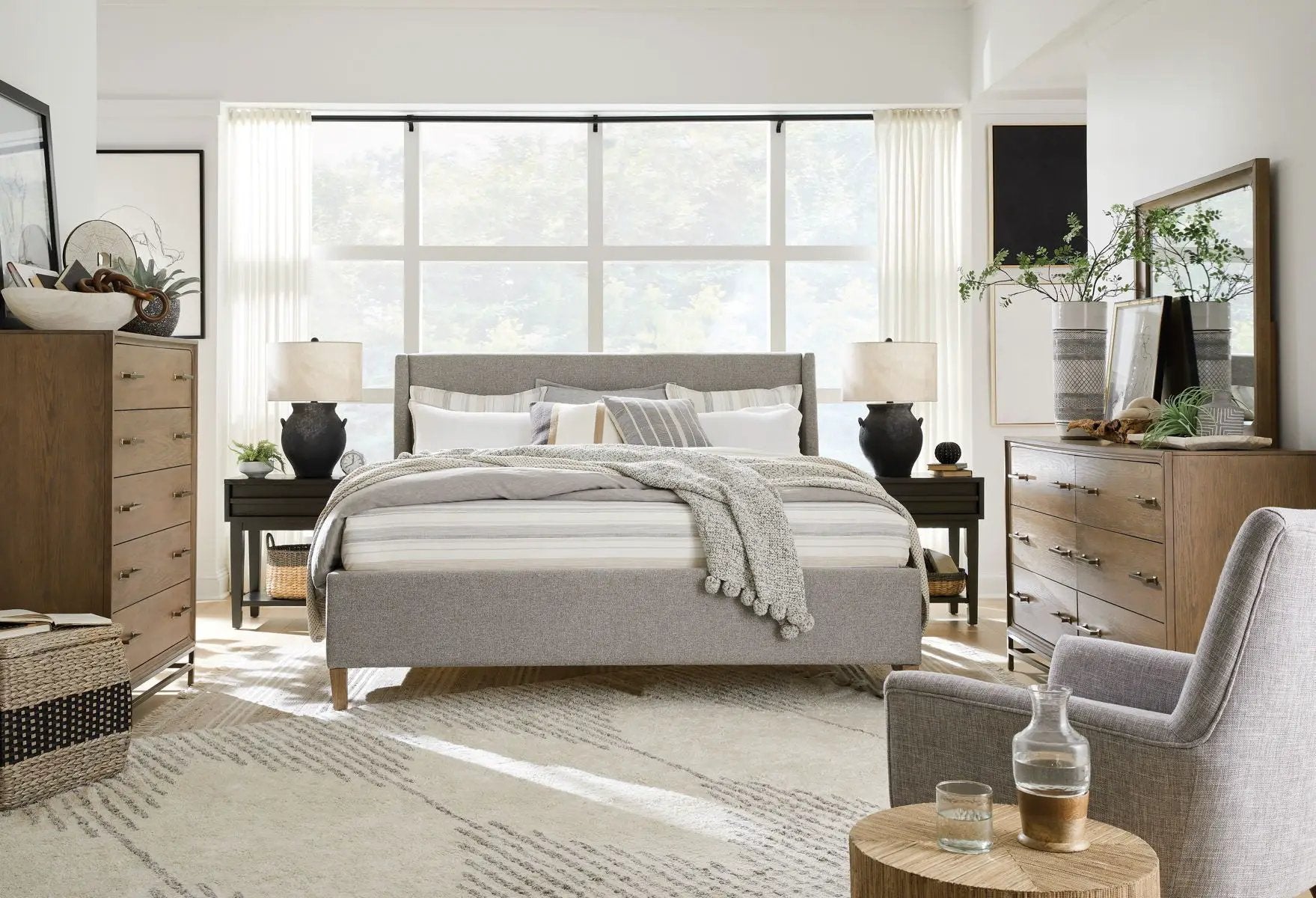 Lindon - Dark Open Nightstand - Coffee Bean by Unique Piece Furniture
