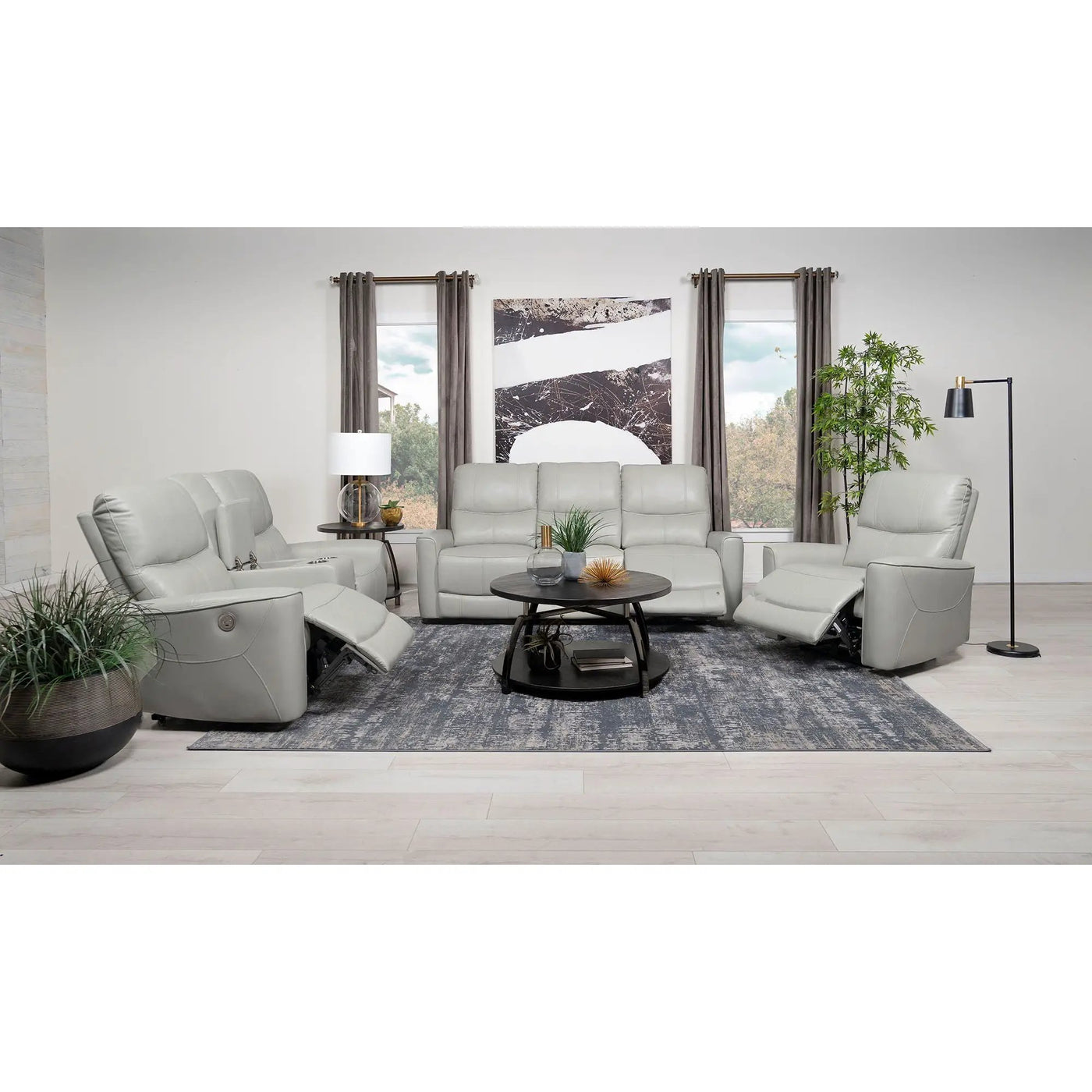 Ashland - Power Reclining Sofa With USB Charging by HouseOfZazla