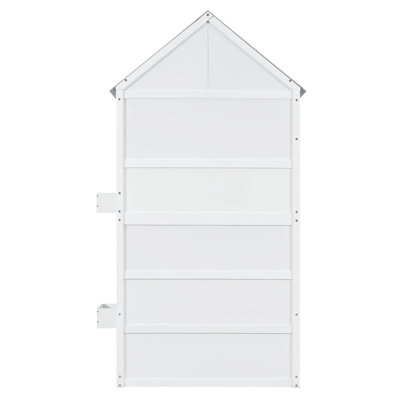 Twin Over Twin House Bunk Bed by HouseOfZazla