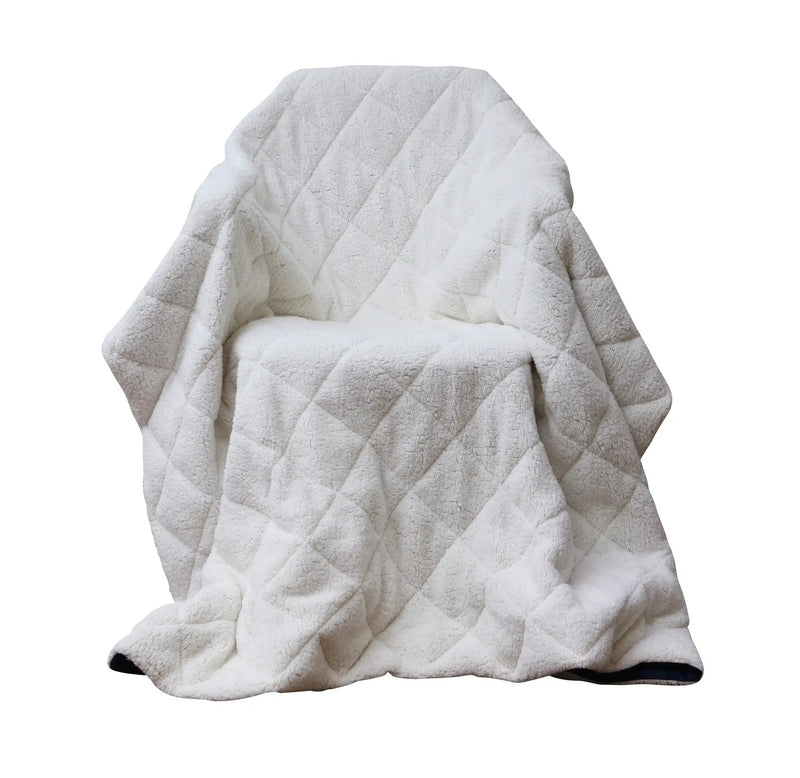 Modern Style Reversible Throw Blanket by HouseOfZazla