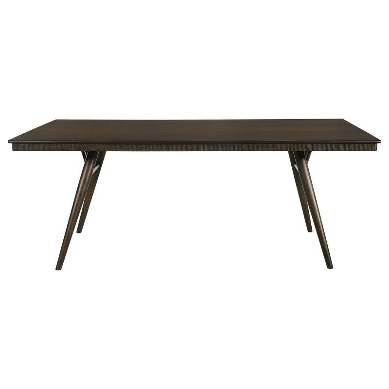 Wes 7-piece Rectangular Dining Table Set Dark Walnut by Unique Piece Furniture