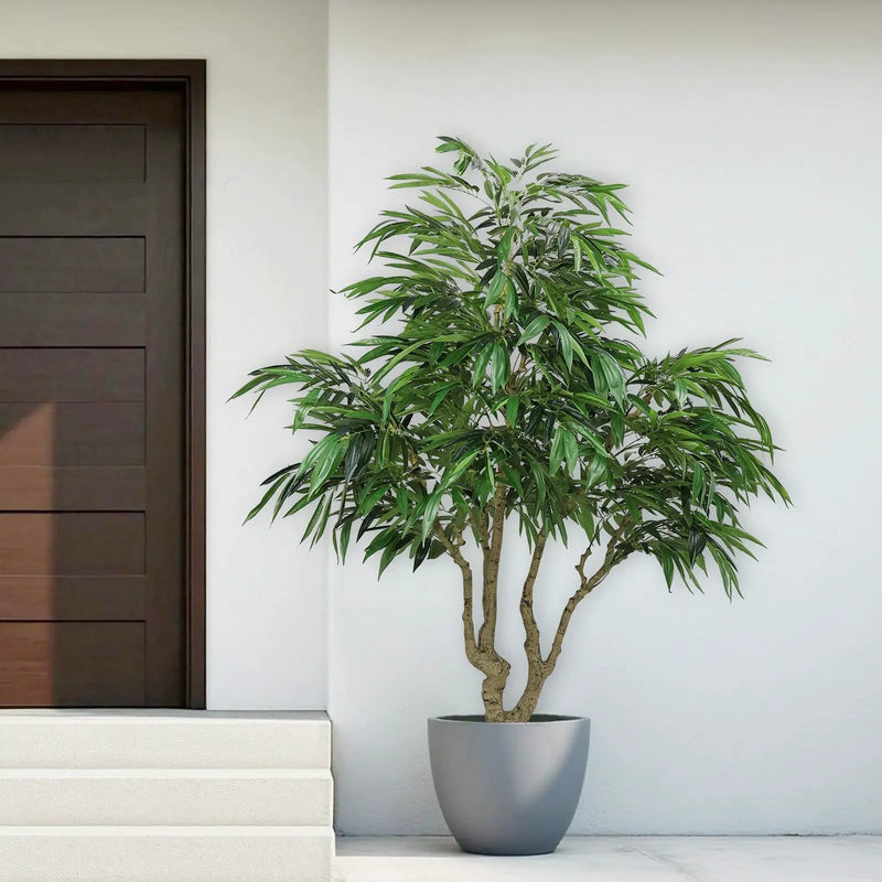 7FT Artificial Willow Tree Indoor Faux Greenery Plant by HouseOfZazla