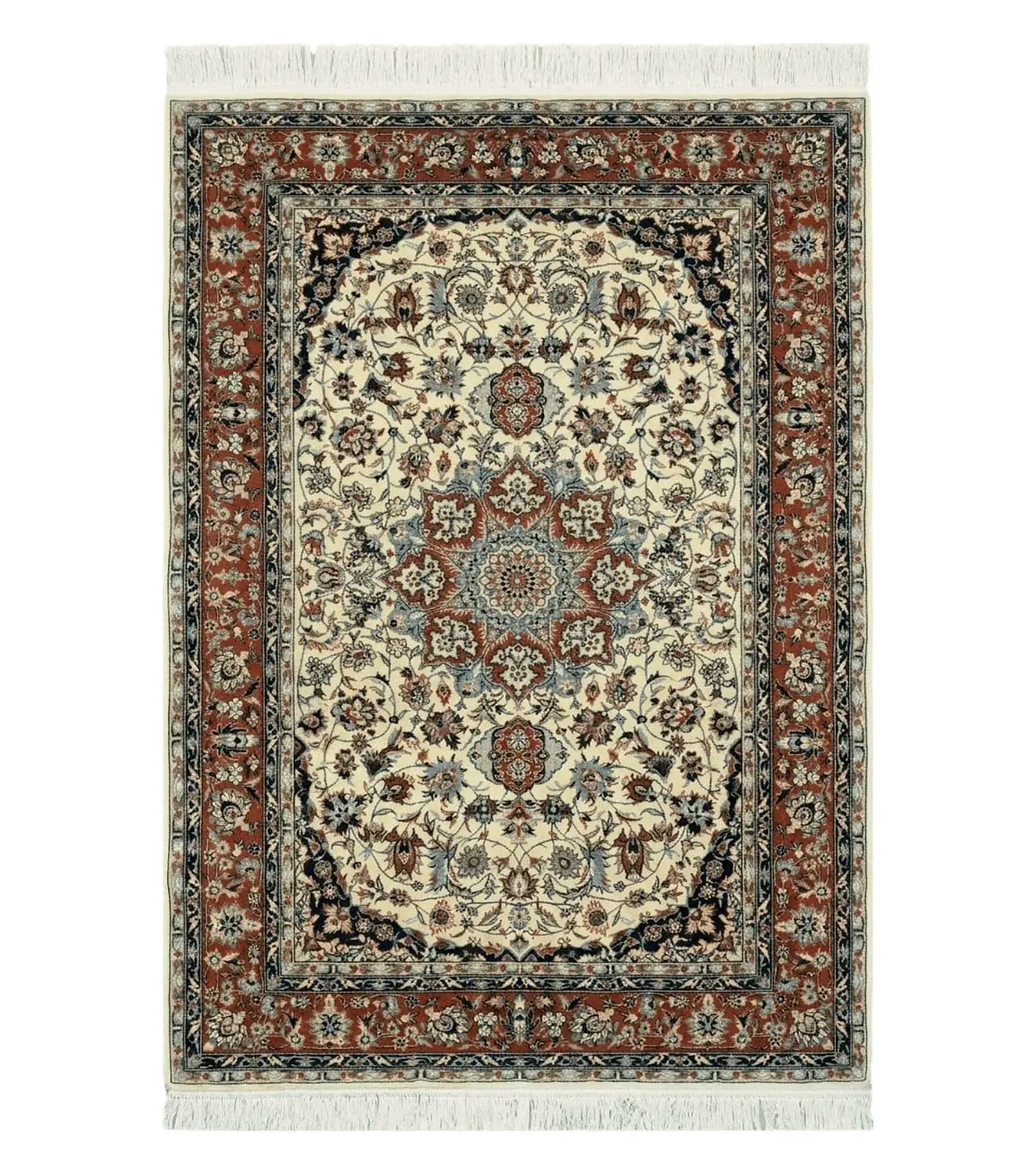 4' X 6' Handmade Ultra Fine Chinese Floral Oriental Wool Rug Hand Knotted Beige by Jewel Rugs