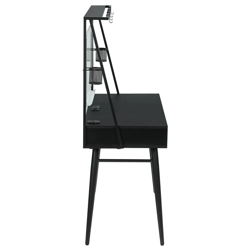 Jessie 47-inch Writing Desk with Whiteboard and USB Black by Unique Piece Furniture
