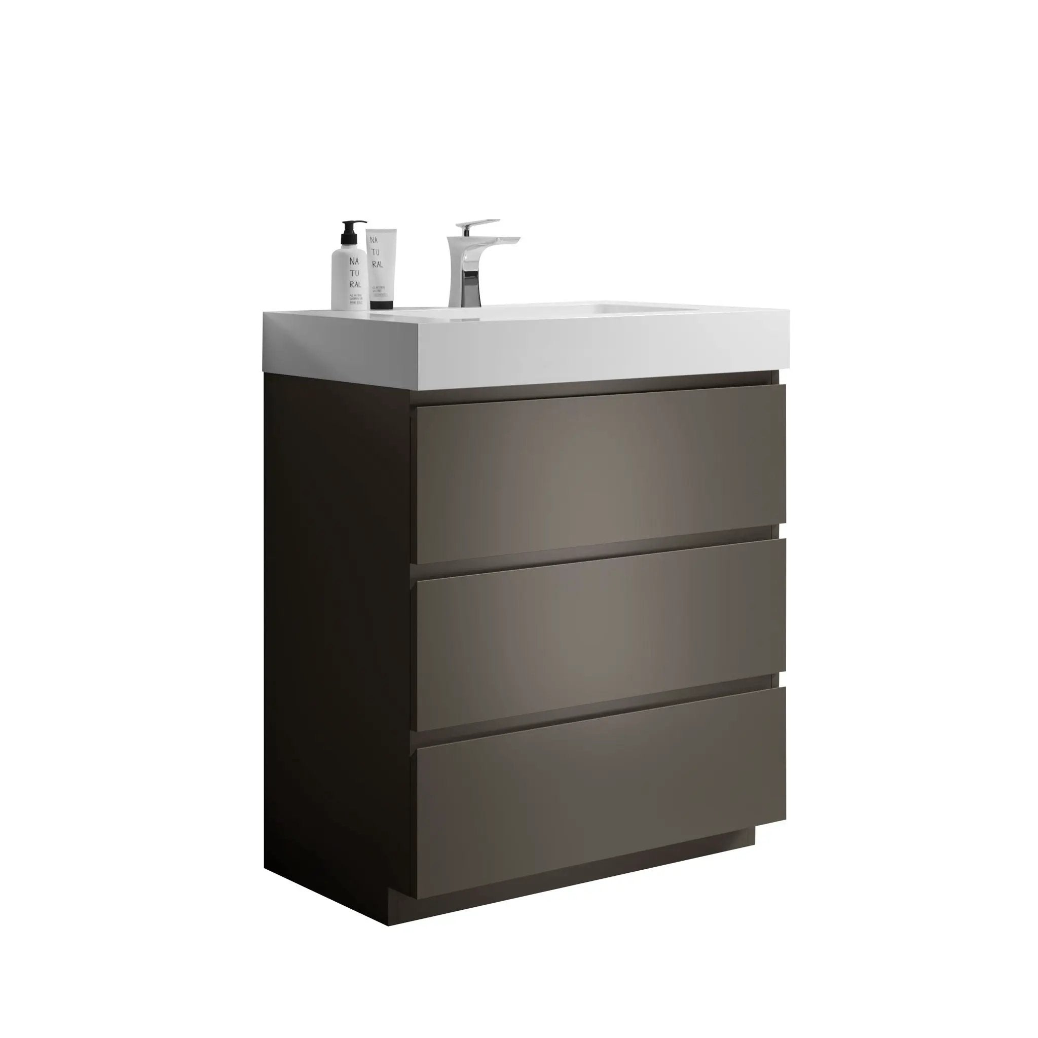 Alice - Bathroom Vanity With Sink, Large Storage Freestanding by Unique Piece Furniture
