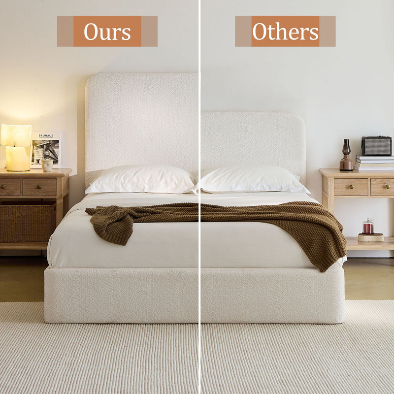 Canter - Tall Headboard Upholstered Bed by HouseOfZazla