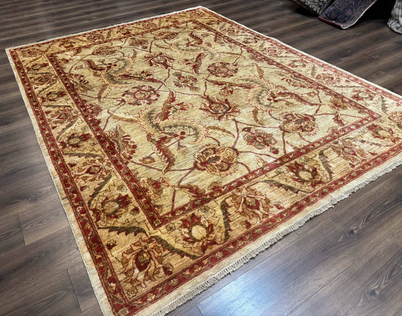 Indian Mahal Rug 7x9, Traditional Wool Carpet by Jewel Rugs